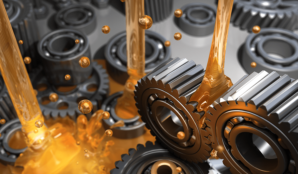 Lubricant And Gears - 3D Rendering