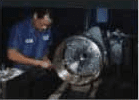 McHenry Worker Grinding Brass